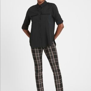 Banana Republic Petite Plaid Sloan Pants